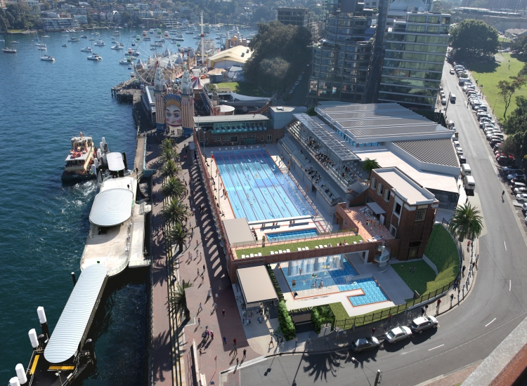 An artist impression of the North Sydney Olympic Pool redevelopment