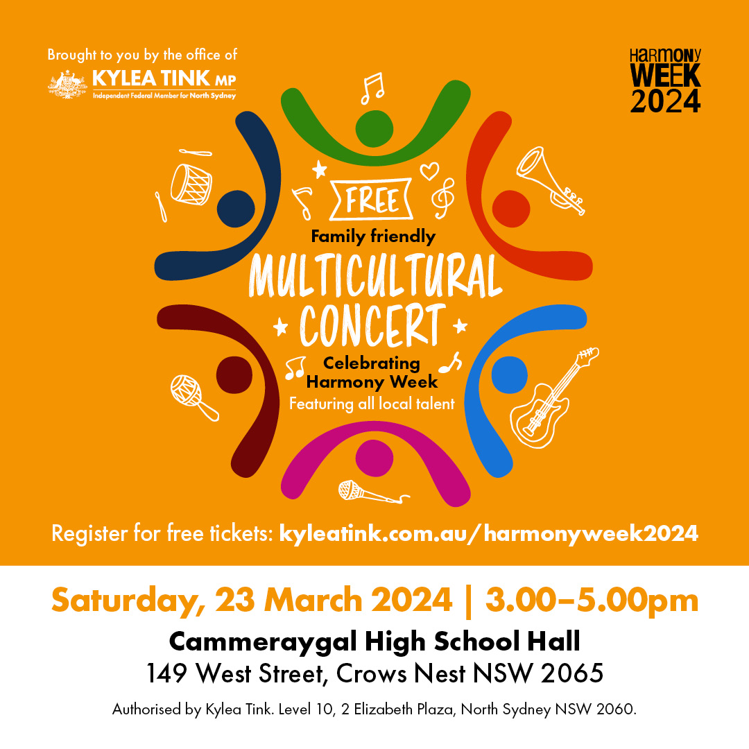 Multicultural Concert celebrating Harmony Week 2024 North Sydney Council