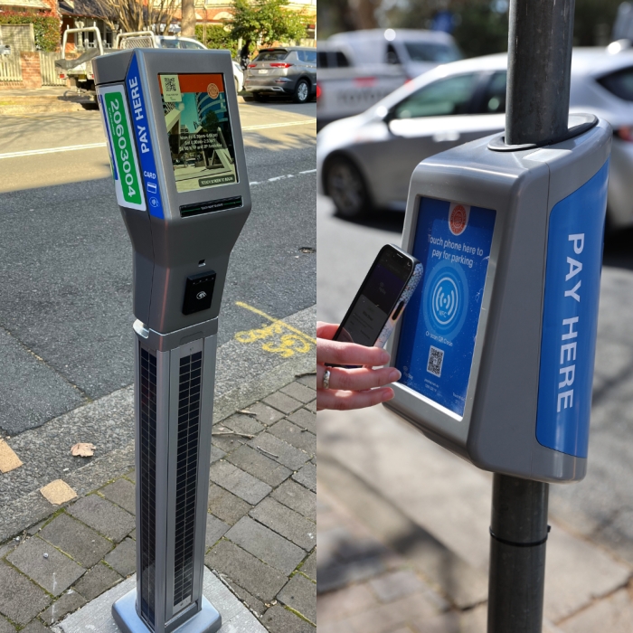 Parking meter (left) and TouchNGo (right)