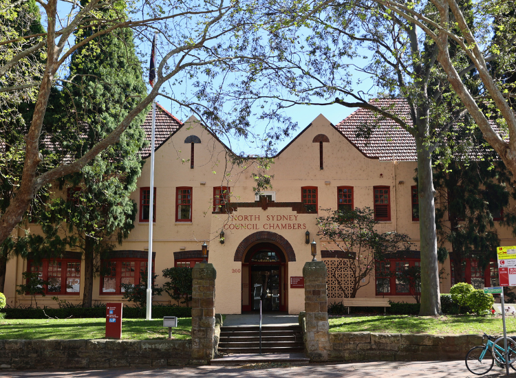 North Sydney Council chambers building on Miller Street