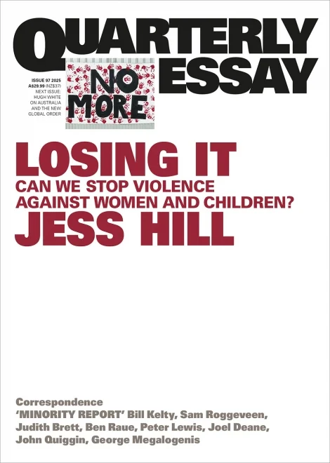 Book cover for 'Losing It. Can we stop violence against women and children?